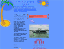 Tablet Screenshot of captainstevetours.com